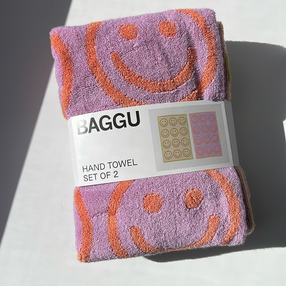 Baggu Smiley Face Towels